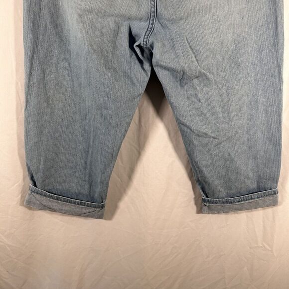 Levis 515 Capri Jeans Women's 14 Light Wash Denim Cotton Blend Rolled Hem - Picture 10 of 12